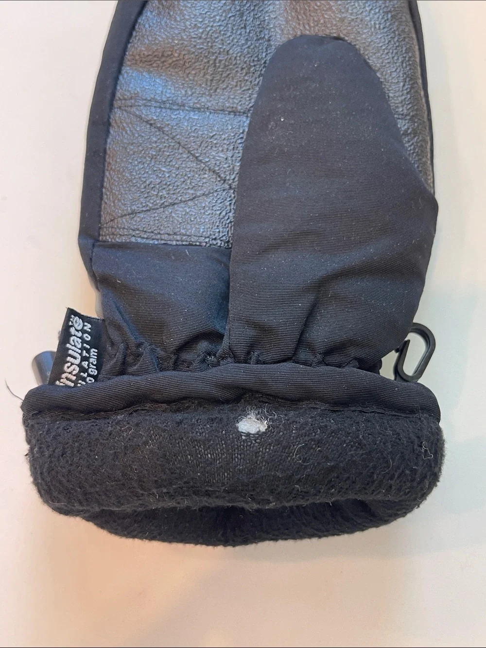 3M Thinsulate Black Insulated Mittens with Grip Palm